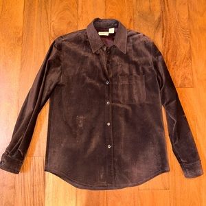 Ann Taylor Genuine Suede Shirt